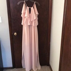 Beautiful Blush Floor Length Dress